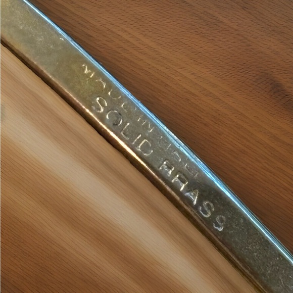 Italian Leather Belt with Brass Buckle Brown 34/85 - Picture 12 of 13